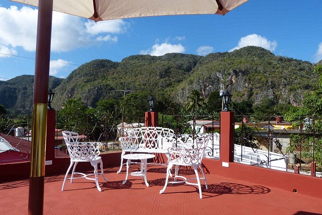 'Roof terrace' Casas particulares are an alternative to hotels in Cuba.